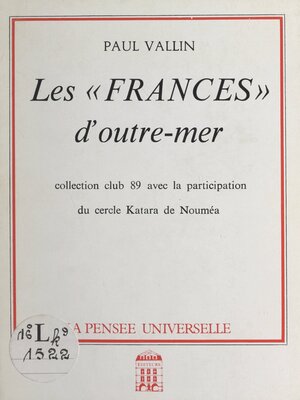 cover image of Les "Frances" d'outre-mer